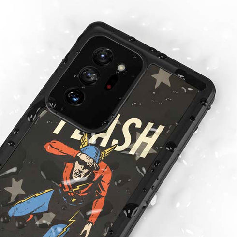 DC Comics The Flash Retro Action Pose Galaxy Note20 Ultra 5G Waterproof Case